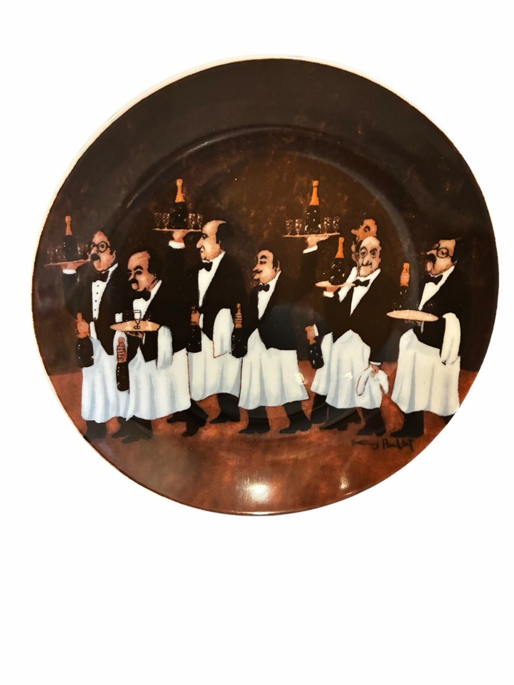 Set of 6 Guy Buffet Williams Sonoma Appetizer Plates 6" discontinued Waiters - Picture 4 of 6